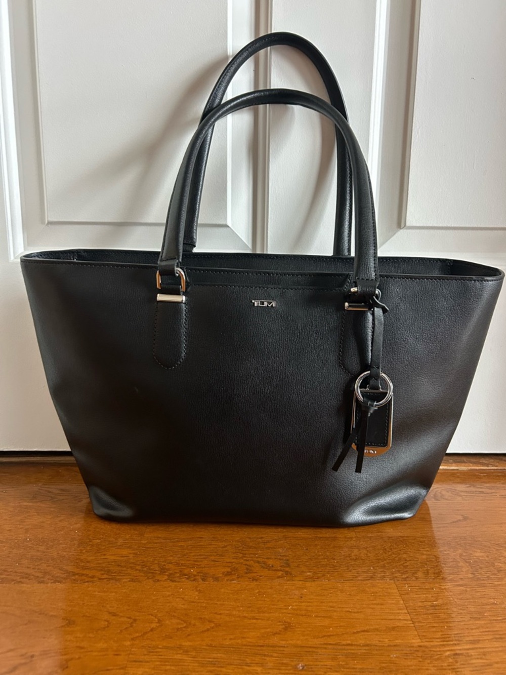 Black Tumi Stanton Non Leather Work Bag Tote Purse